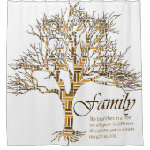 Afro-modern patroon:  Afrika Anew Douchegordijn (Voorkant)