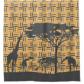 Afro-modern patroon:  Afrika Anew Douchegordijn (Voorkant)