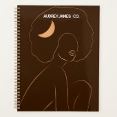 Afro Moon Girl Planner (Voorkant)