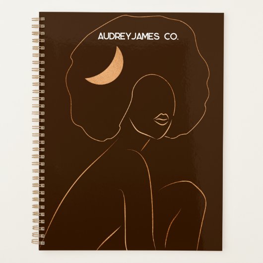 Afro Moon Girl Planner (Voorkant)
