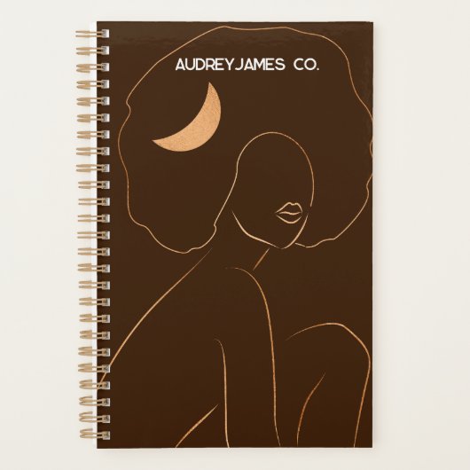 Afro Moon Girl Planner (Voorkant)