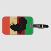 Afro Natural Black Hair Bagagelabel (Voorkant (horizontaal))