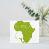 Afro Natural Black Hair Briefkaart (Staand voorkant)