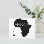 Afro Natural Black Hair Briefkaart (Staand voorkant)