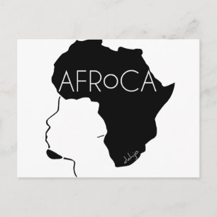 Afro Natural Black Hair Briefkaart