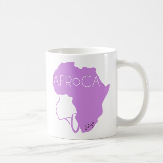 Afro Natural Black Hair Koffiemok (Rechts)