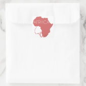 Afro Natural Black Hair Vierkante Sticker (Tas)