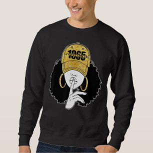 Afro Natural Hair Black Queen Geschiedenis Maand 1 Trui