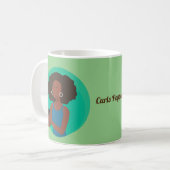 Afro Natural Hair Curls Koffiemok (Voorkant links)