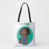 Afro Natural Hair Curls Tote Bag (Voorkant)