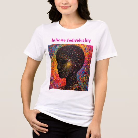 Afro Nebula Whisper – Black History-viering Tri-Blend Shirt (Voorkant)