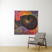 Afro Nebula Whisper – Black History-viering Wandkleed (In Situ (horizontaal))