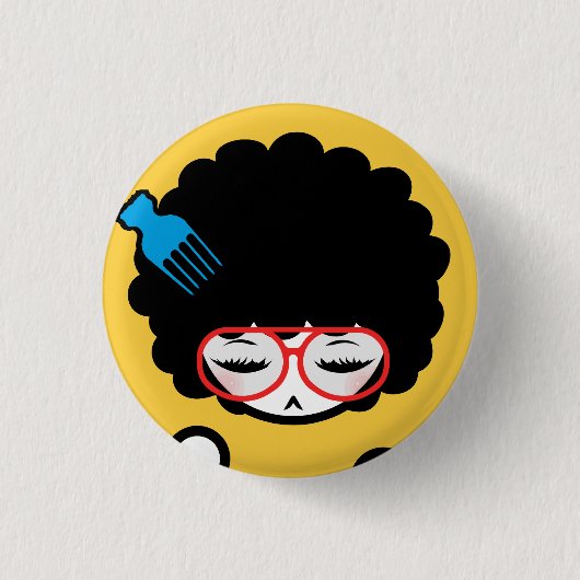 Afro Nina 70 Ronde Button 3,2 Cm (Voorkant)