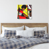 Afro Ninja Canvas Afdruk (Insitu (Slaapkamer))