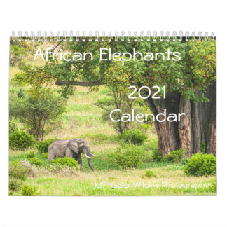 Afro Olephants 2021 Wall Agenda Kalender