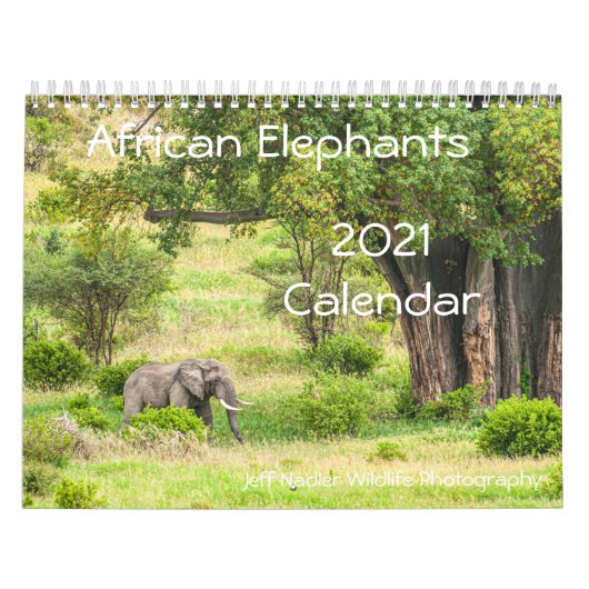 Afro Olephants 2021 Wall Agenda Kalender (Hoes)