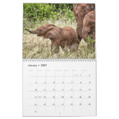 Afro Olephants 2021 Wall Agenda Kalender (Jan 2027)