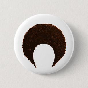 Afro Oranje Gibney The MUSEUM Zazzle Gifts Ronde Button 5,7 Cm