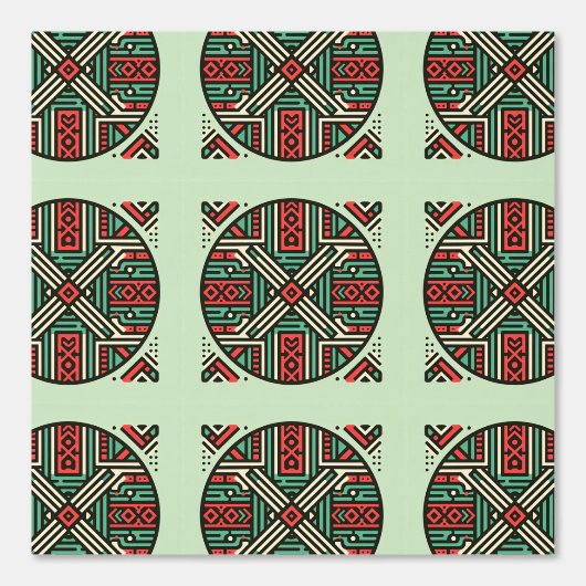 afro patten wallpaper for any space  behang (Voorkant)