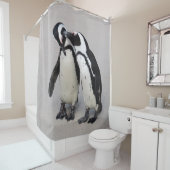 Afro Penguin Pair douchergordijn Douchegordijn (In situ)