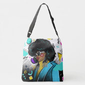 Afro Pick Crossbody Tas (Achterkant)