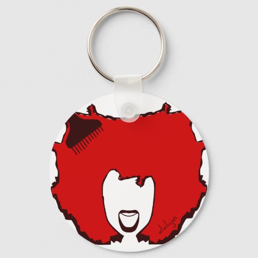 Afro Pick Sleutelhanger (Voorkant)