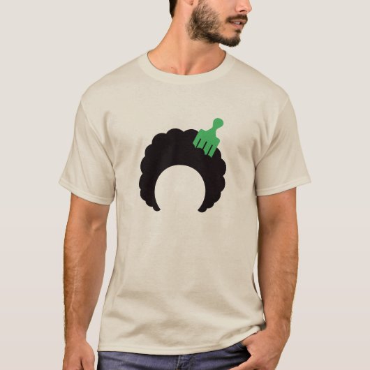Afro Pick T-shirt (Voorkant)