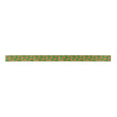 Afro Pop Ankara Fan Pattern Design Satin Ribbon Satijnen Lint (Voorkant)