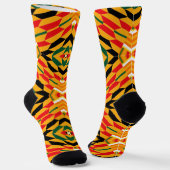 Afro Pop Cairo Kente Print Sokken (Gebogen)