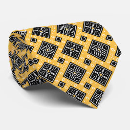 Afro Pop Cool Modern Modderdoek Design Stropdas