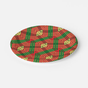 Afro Pop Geometric Pattern Paper Bord