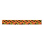 Afro Pop Kente Design Satin Ribbon Satijnen Lint (Voorkant)