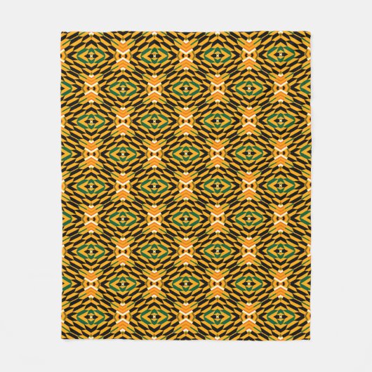 Afro Pop Kente Fleece Blanket (Voorkant)