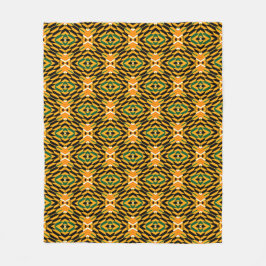 Afro Pop Kente Fleece Blanket Deken