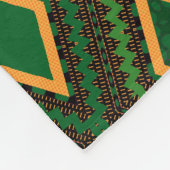Afro Pop Kente Green Fleece Deken (Hoek)