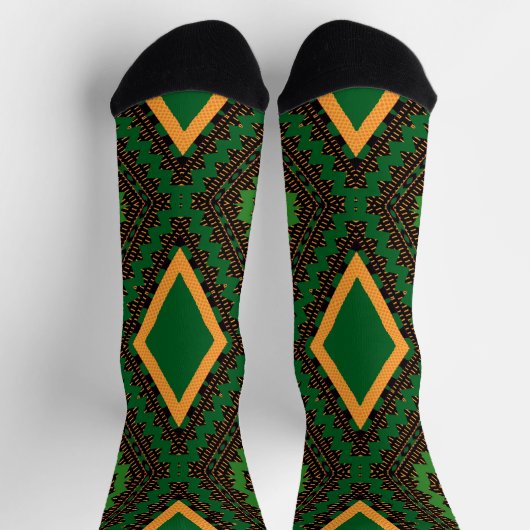 Afro Pop Kente Green Sokken (Top)