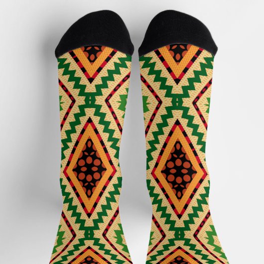 Afro Pop Kente Yellow Sokken (Top)