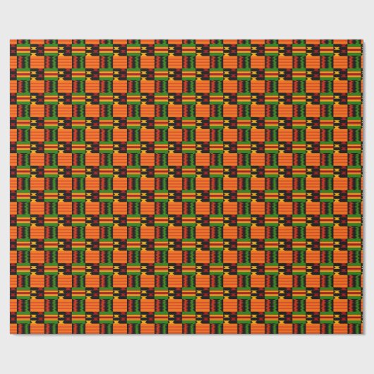 Afro Pop Modern Kente Style Cadeaupapier (Vlak)