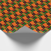 Afro Pop Modern Kente Style Cadeaupapier (Hoek)