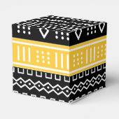 Afro Pop Modern Modderdoek Ontwerp Bedankdoosjes (Achterkant)