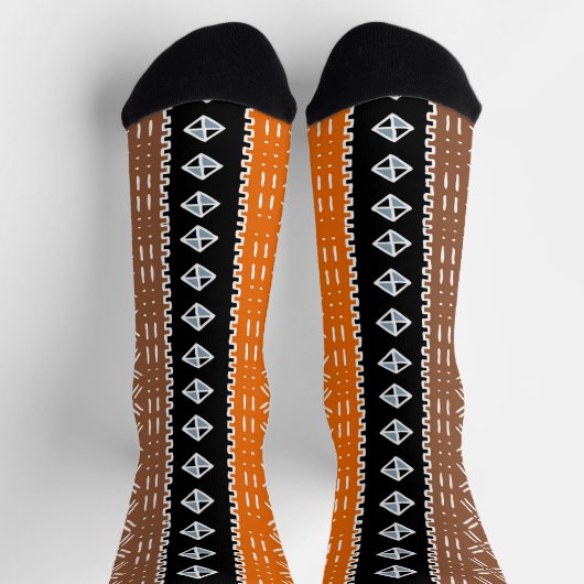 Afro Pop Moderne Mudcloth Soks Sokken (Top)
