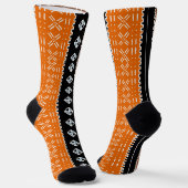 Afro Pop Moderne Mudcloth Soks Sokken (Gebogen)