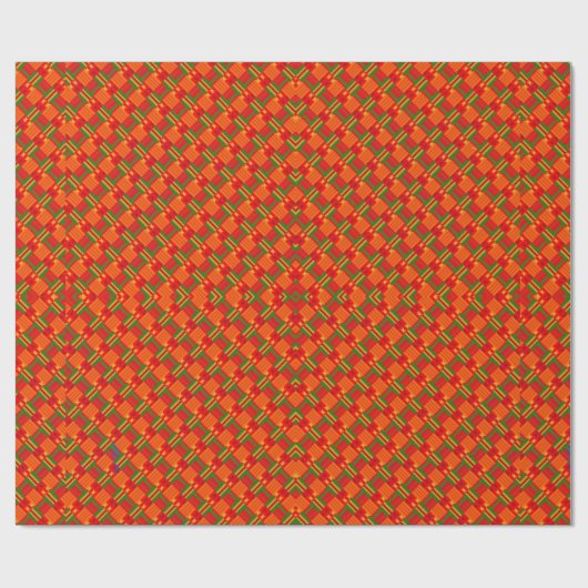 Afro-Pop superrood omslagpapier Cadeaupapier (Vlak)