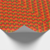 Afro-Pop superrood omslagpapier Cadeaupapier (Hoek)