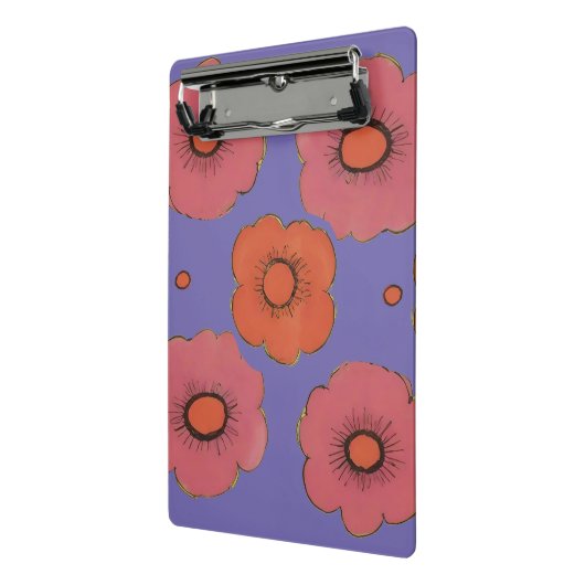 Afro Poppies Mini Klembord (Angled2)