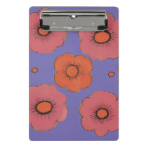 Afro Poppies Mini Klembord