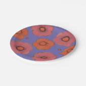 Afro Poppies Papieren Bordje (Gekanteld)