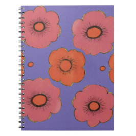 Afro Poppies Spiral Foto Notitieboek