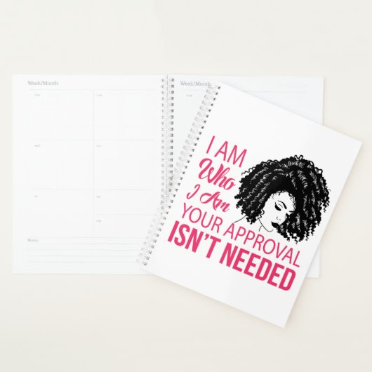 Afro Princess Sassy Melanin Princess African Queen Planner (Display)