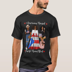 Afro Puerto Ricaans Afrikaans Amerikaans geboren i T-shirt
